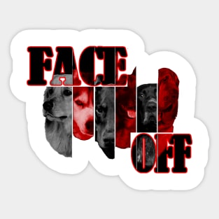 FACE OFF - Smart & Intelligent Dogs Sticker